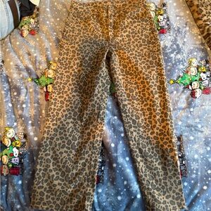 American Eagle Outfitters Leopard Print Stretch Pants